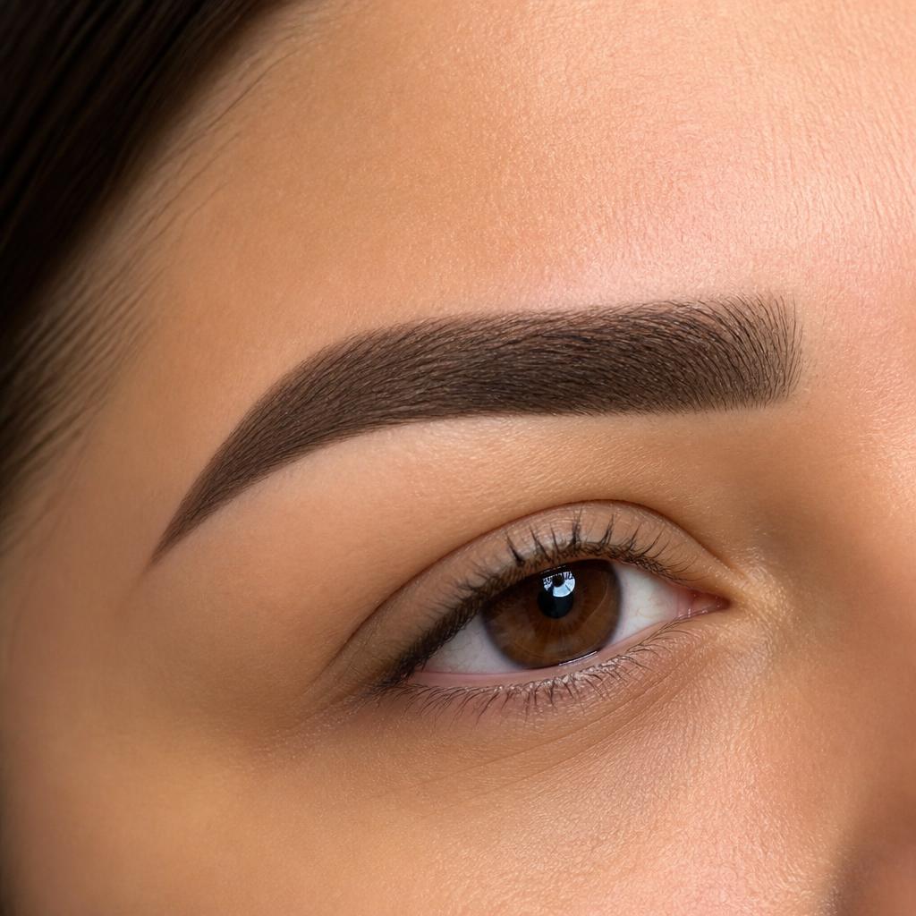 Augenbrauen nach einer Permanent-Make-up-Behandlung